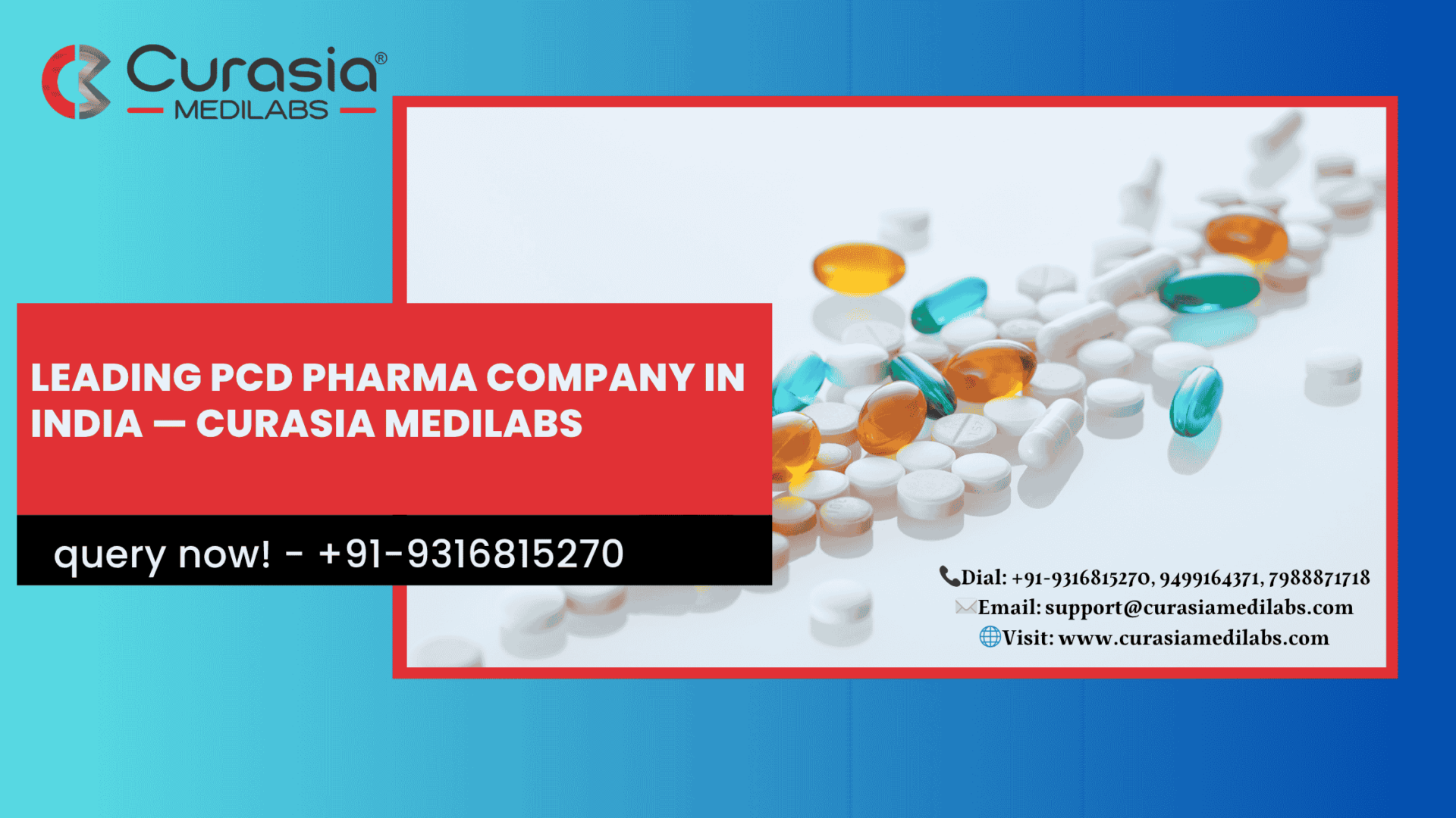 Leading PCD Pharma Company in India — Curasia Medilabs